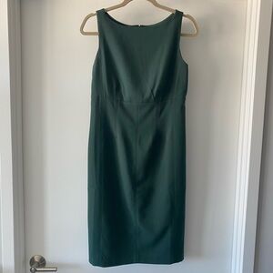 Ann Taylor Elegant Green Sleeveless Dress